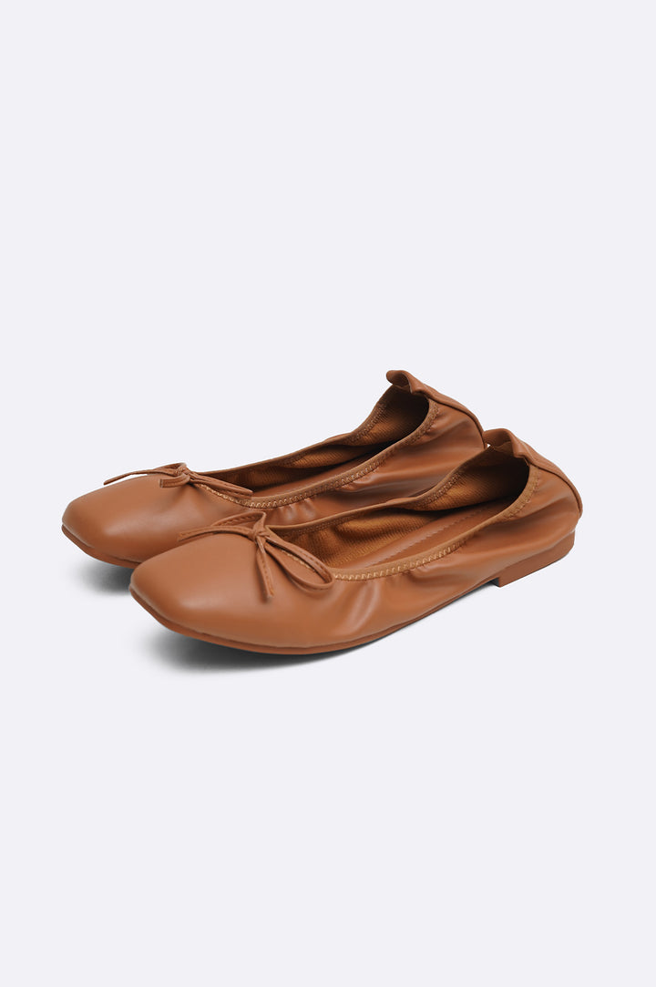 TAN MAMA BALLET PUMPS