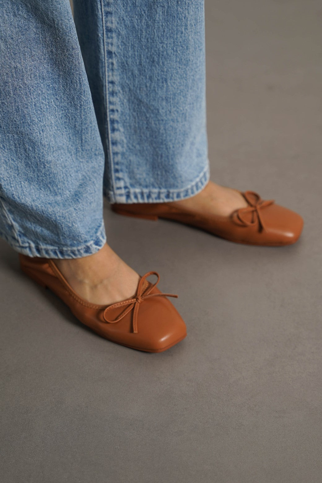 TAN MAMA BALLET PUMPS