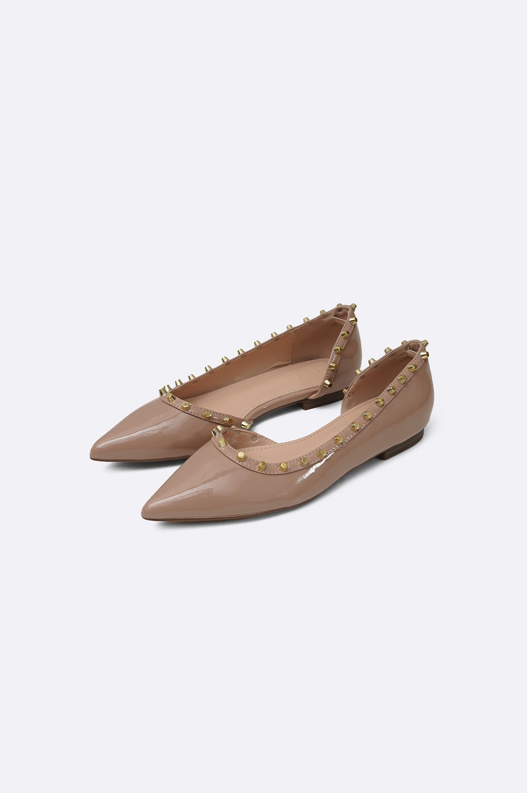 NUDE MILAN STUDDED PUMPS