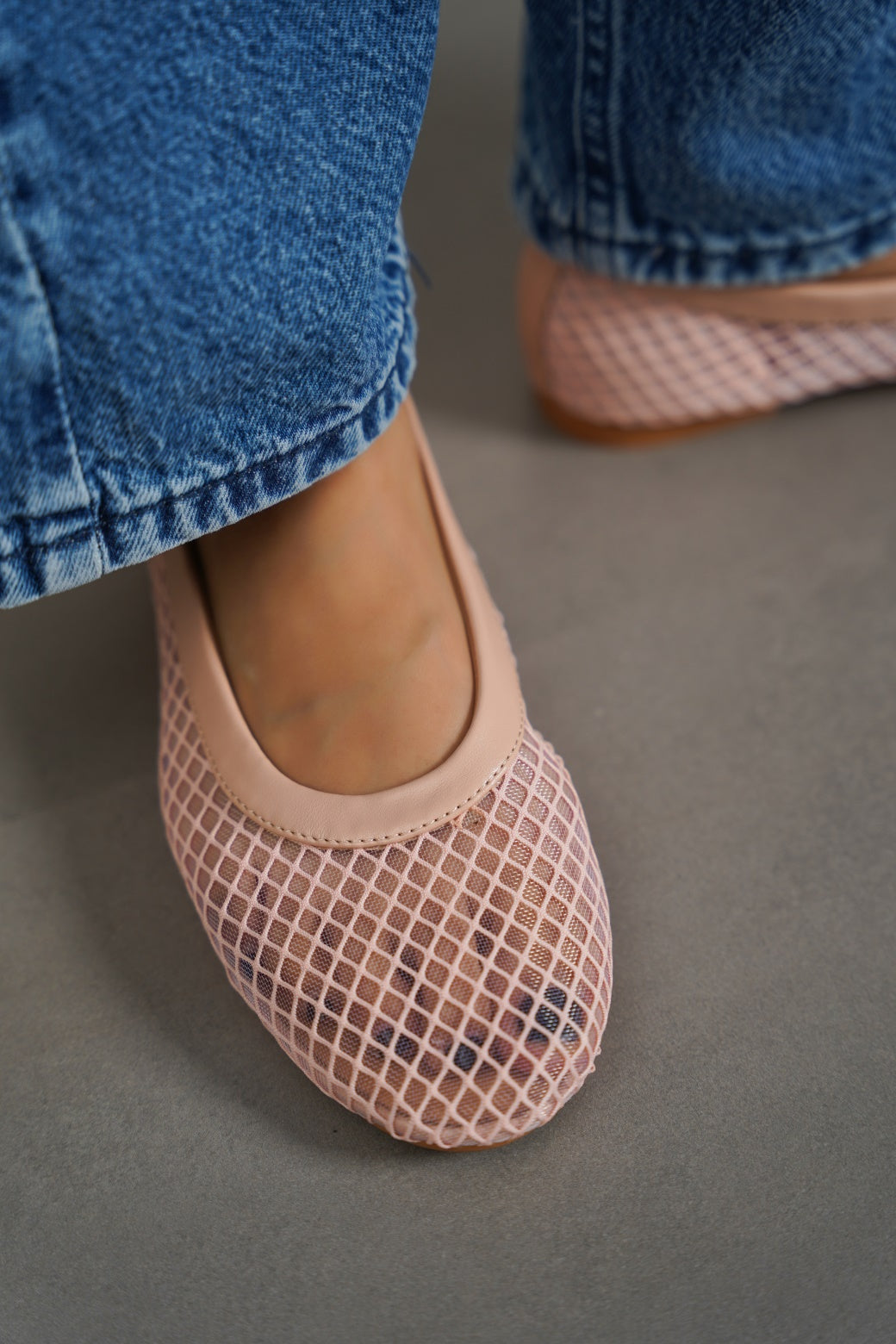 MESH BALLET FLATS