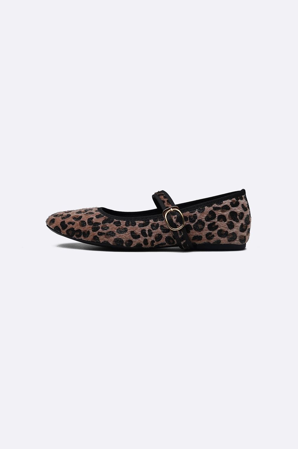 CAMEL LEOPARD MARY-JANES