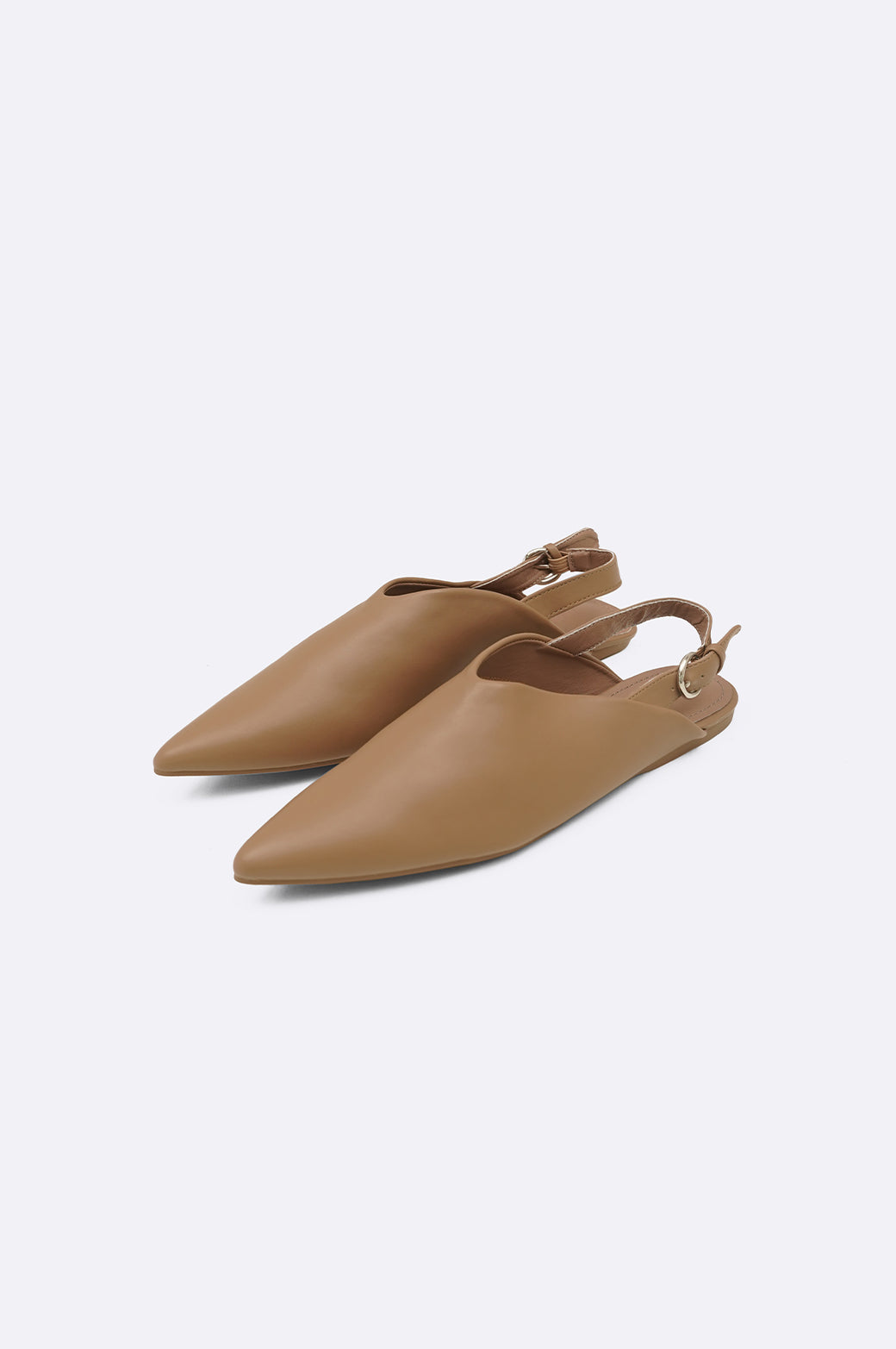 KHAKI MIA SLINGBACK MULES