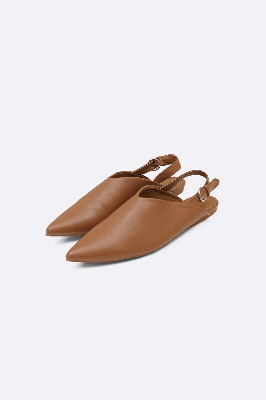 TAN MIA SLINGBACK MULES