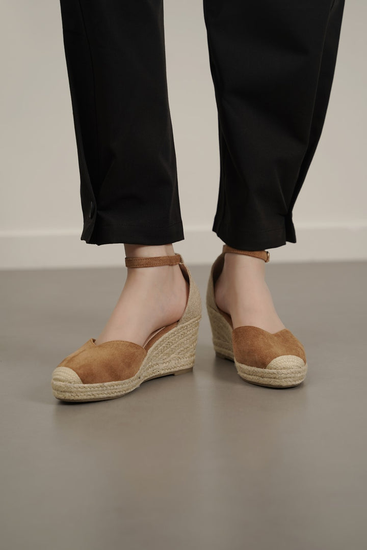 KHAKI CLASSIC ESPADRILLE WEDGE