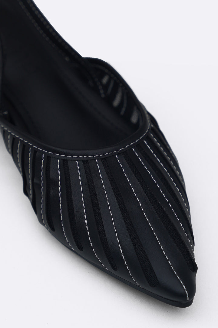 BLACK HORIZON SLINGBACKS