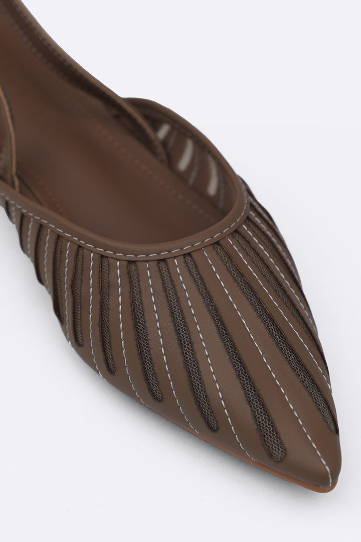 KHAKI HORIZON SLINGBACKS
