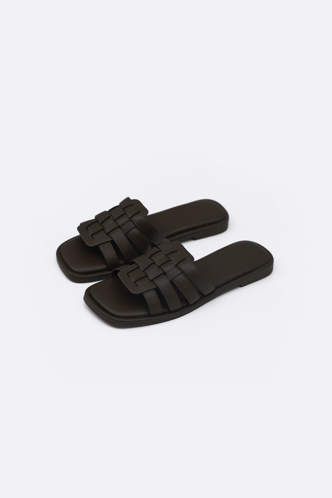 OLIVE VENETO CAGED SLIDES