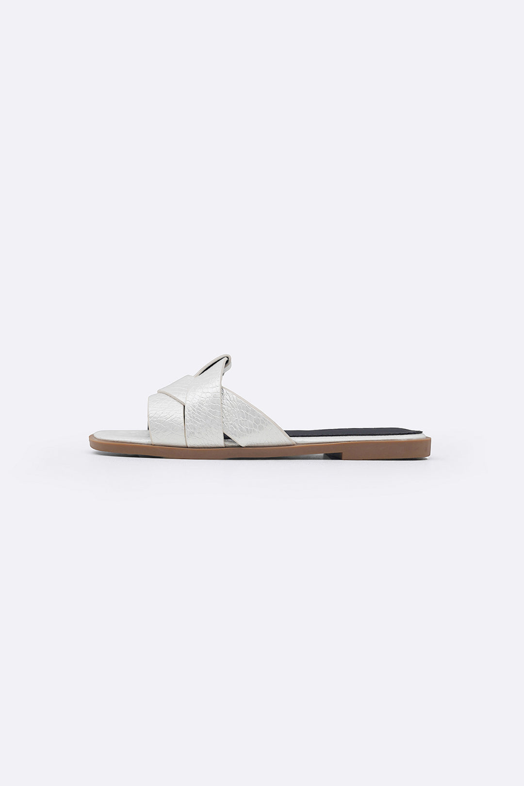OFF WHITE PYTHON GLAZE SLIDES