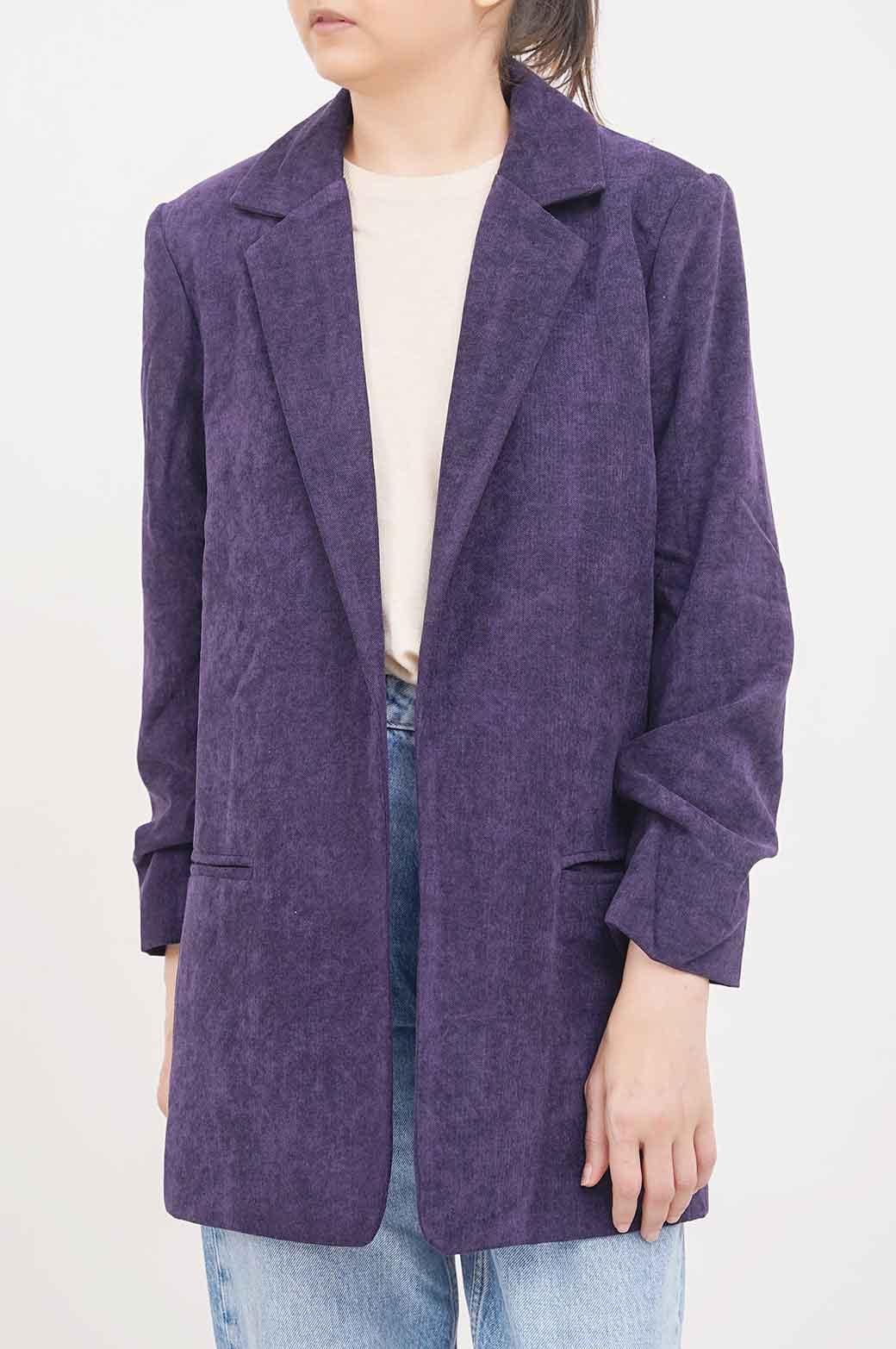 NAVY TAPESTRY WINTER BLAZER