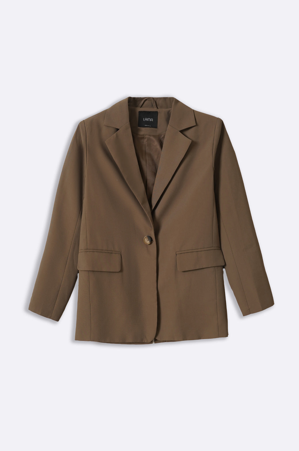 OLIVE BASIC SINGLE-BUTTON BLAZER