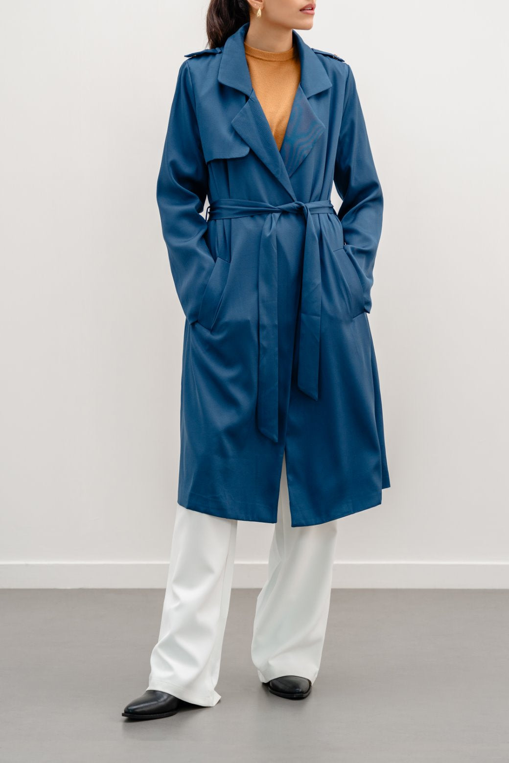 NAVY CLASSIC TRENCH COAT