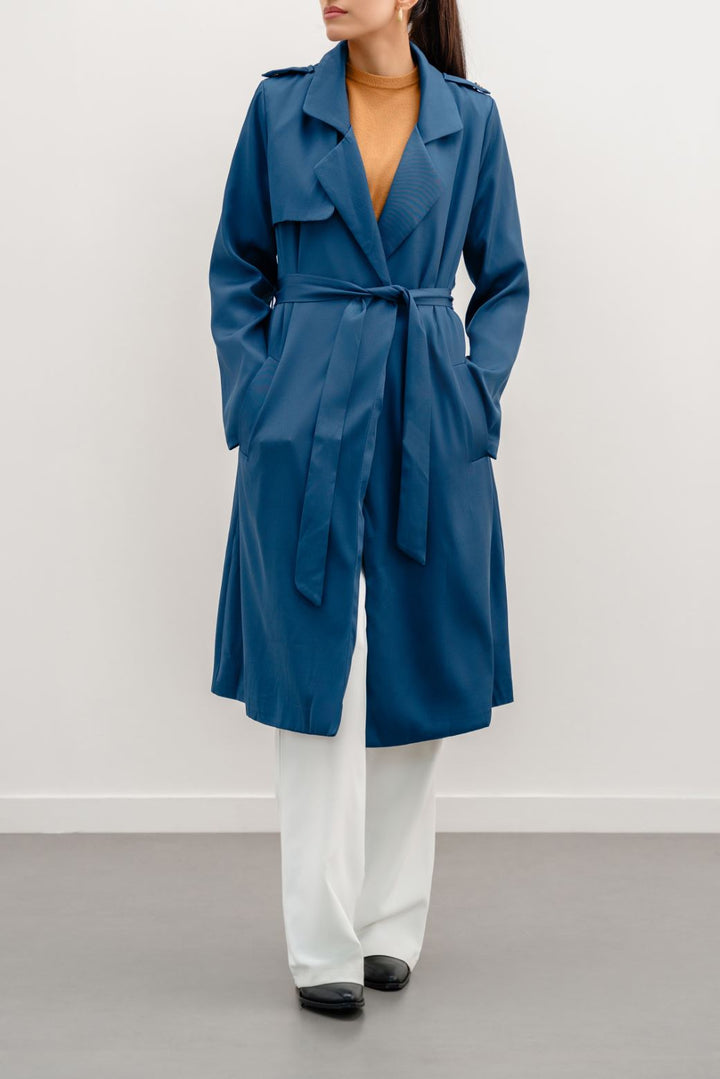 NAVY CLASSIC TRENCH COAT