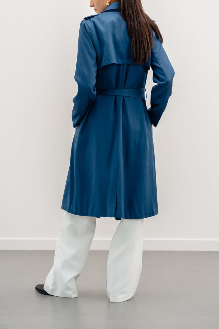 NAVY CLASSIC TRENCH COAT