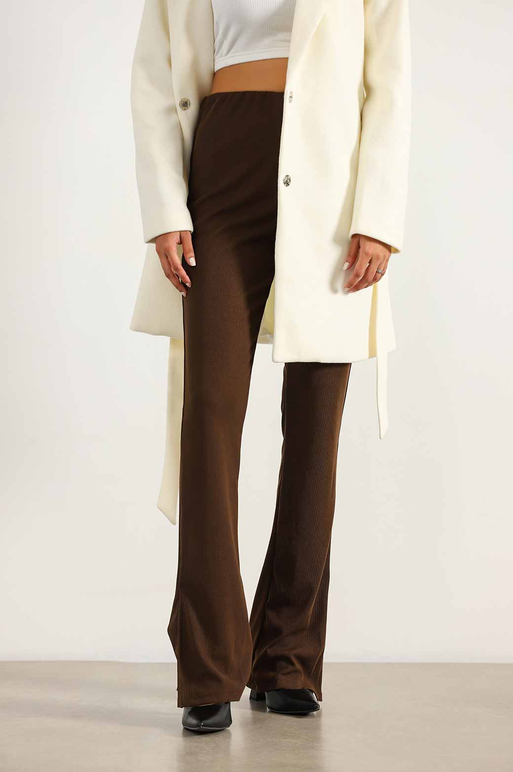 CREAM LILY MID-LENGTH COAT
