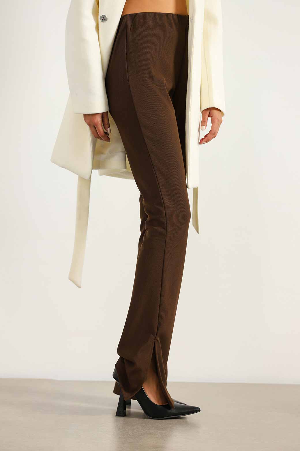 CREAM LILY MID-LENGTH COAT