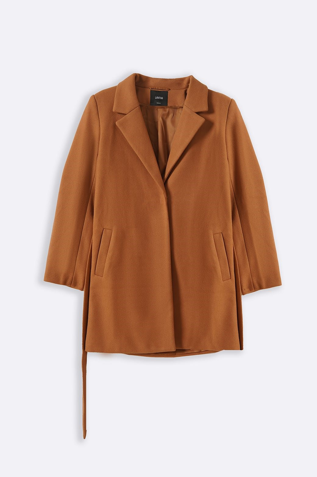 KHAKI LILY MID-LENGTH COAT