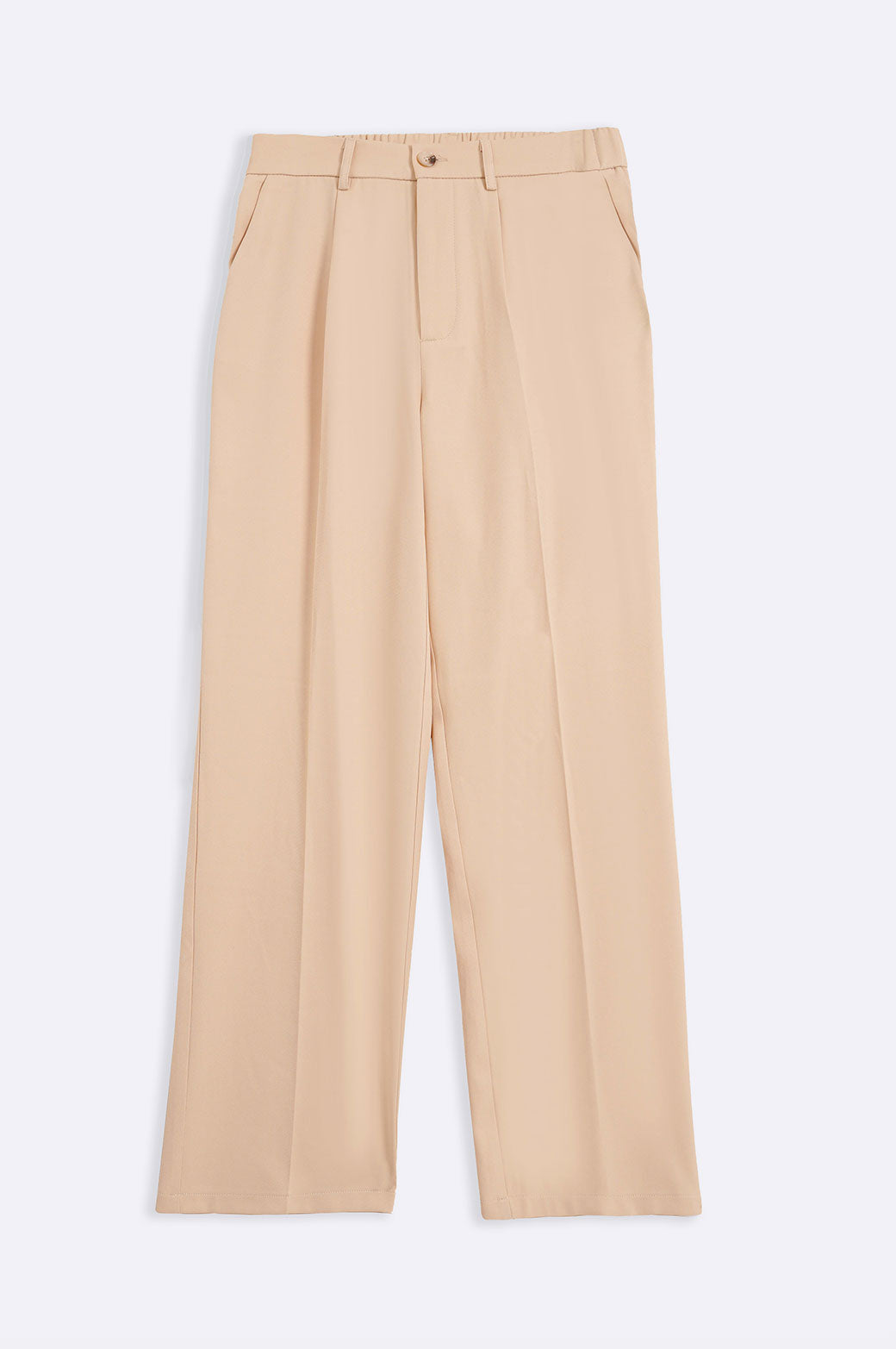 BLACK STRAIGHT TAILORED PANTS