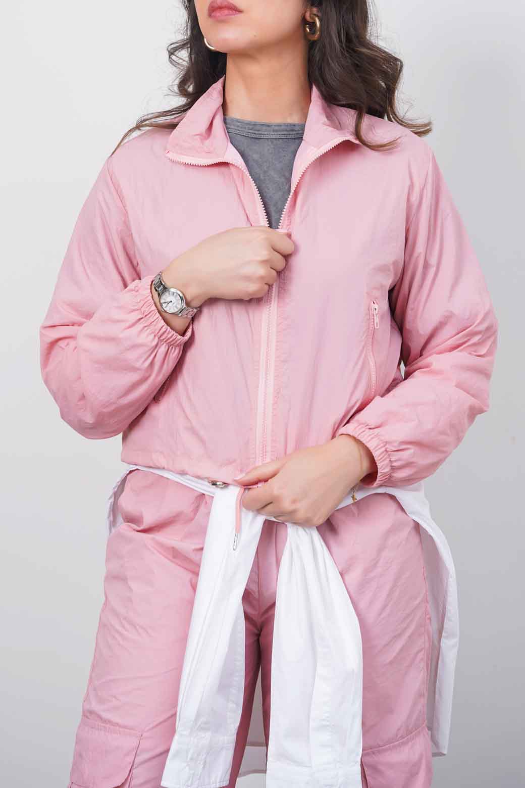 PINK PARACHUTE JACKET