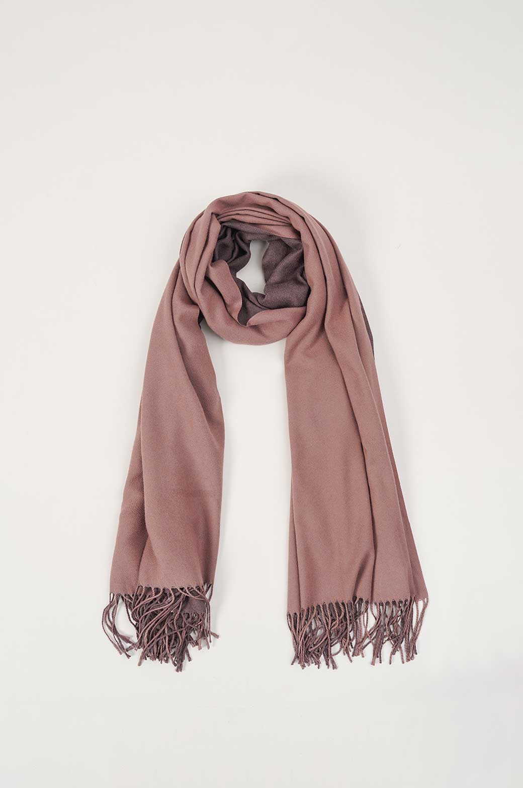 BEAN PASTE TWO-TONE SOFT SCARF