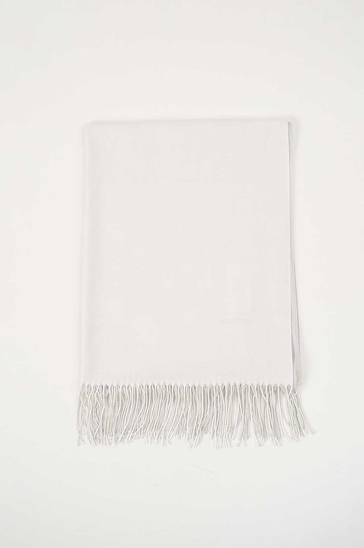 OFF WHITE TWO-TONE SOFT SCARF