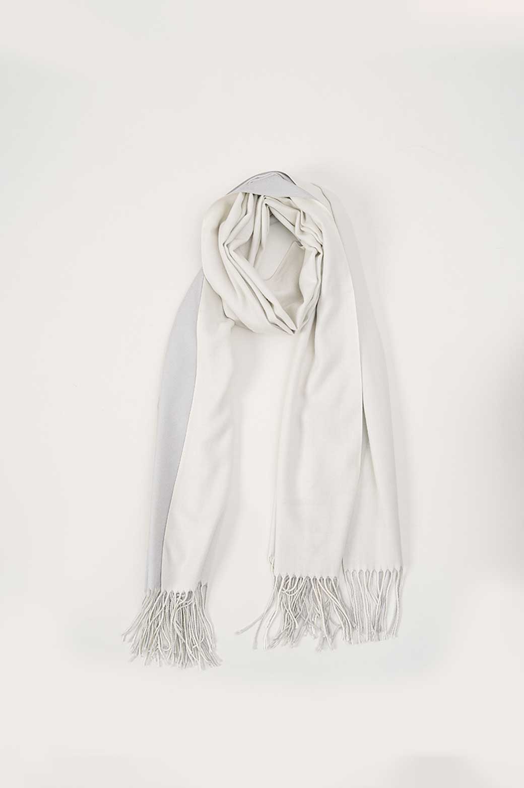 OFF WHITE TWO-TONE SOFT SCARF