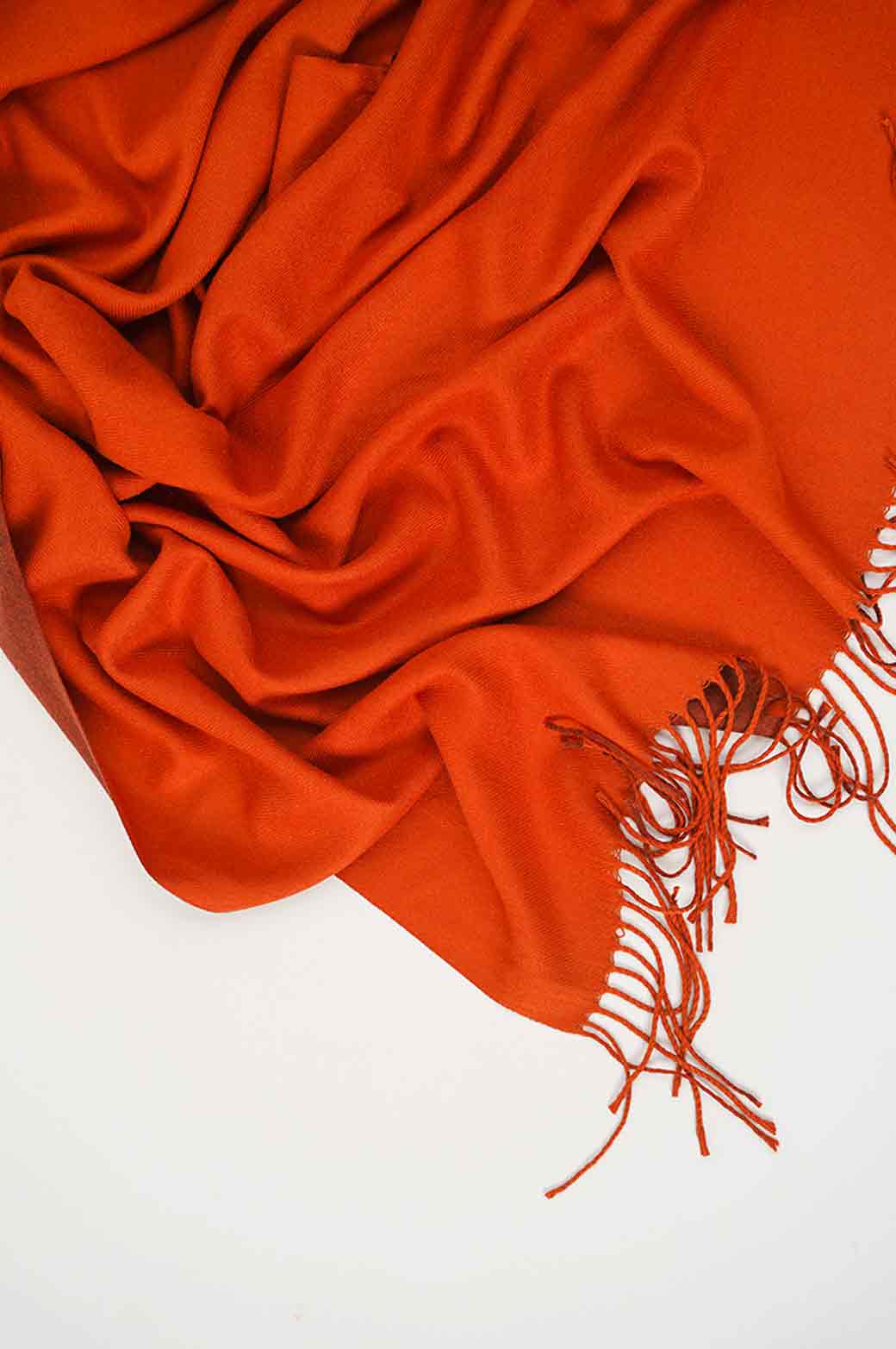 RED RUST TWO-TONE SOFT SCARF