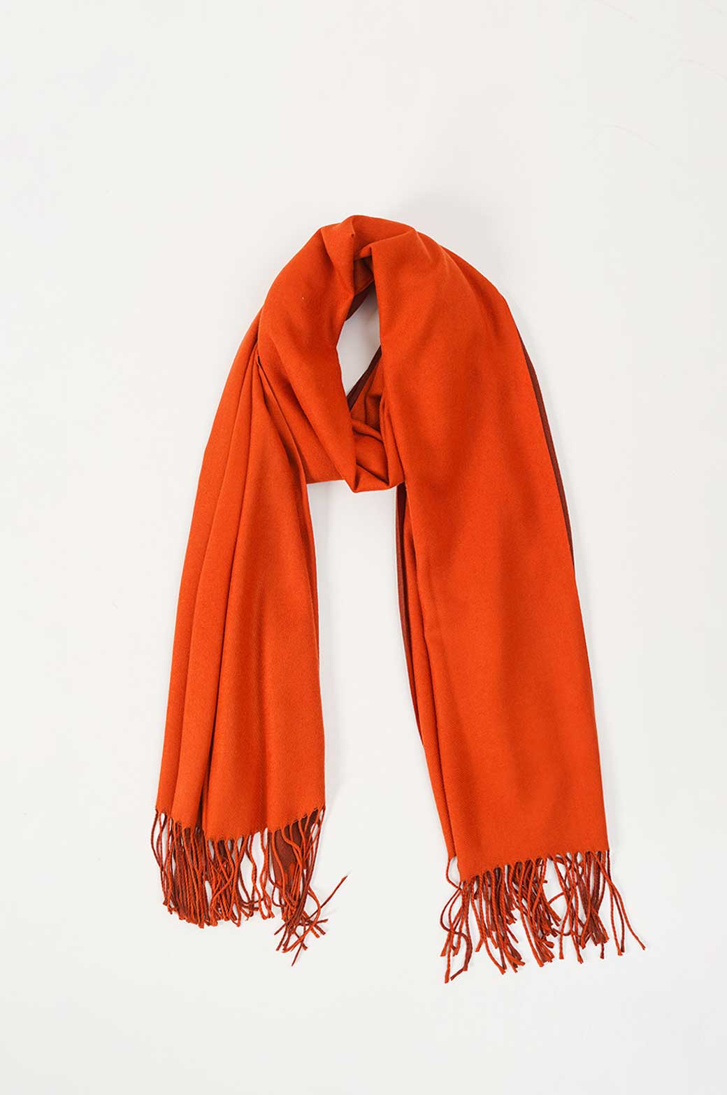 RED RUST TWO-TONE SOFT SCARF