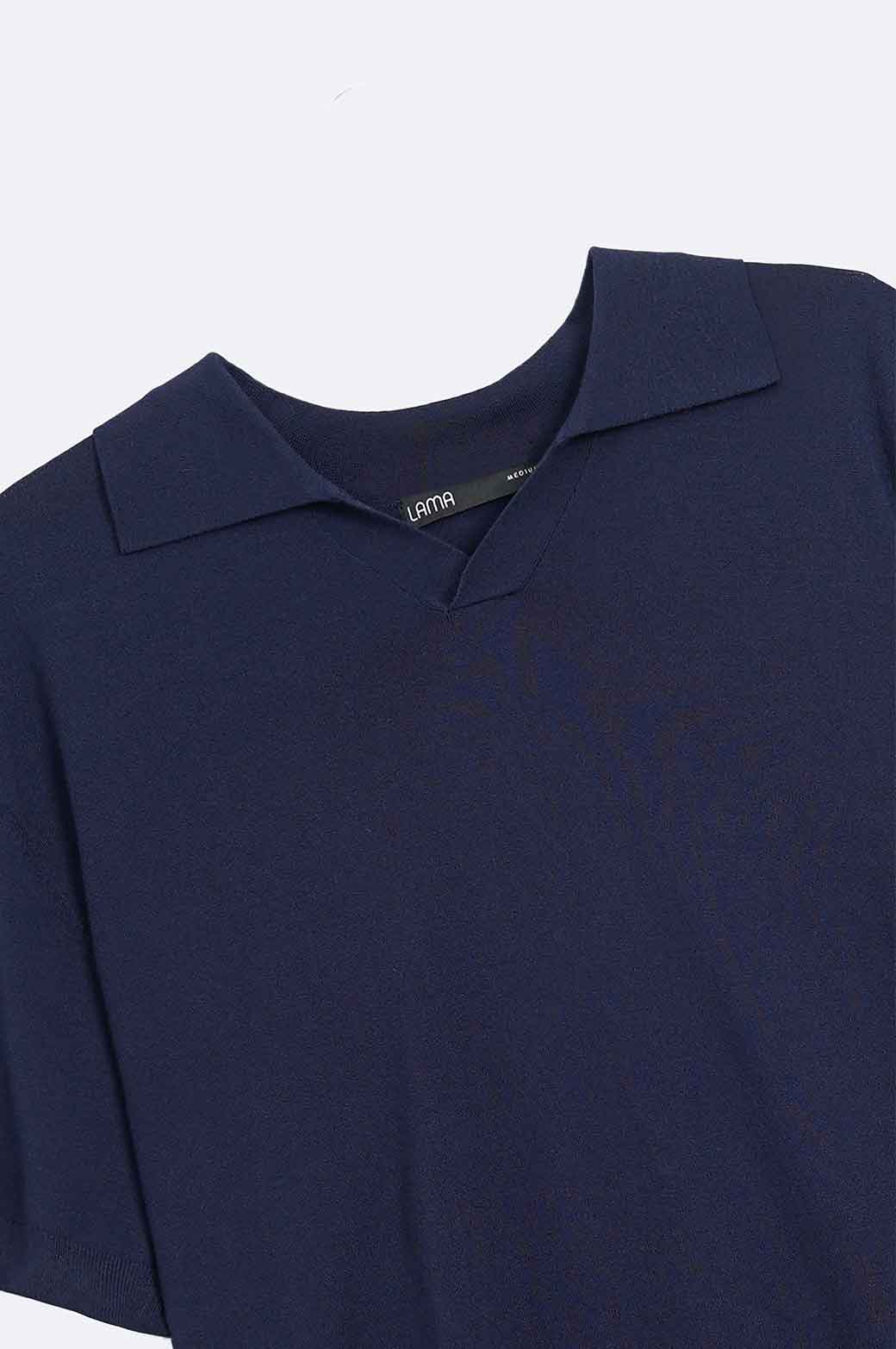 NAVY TEXTURED POLO