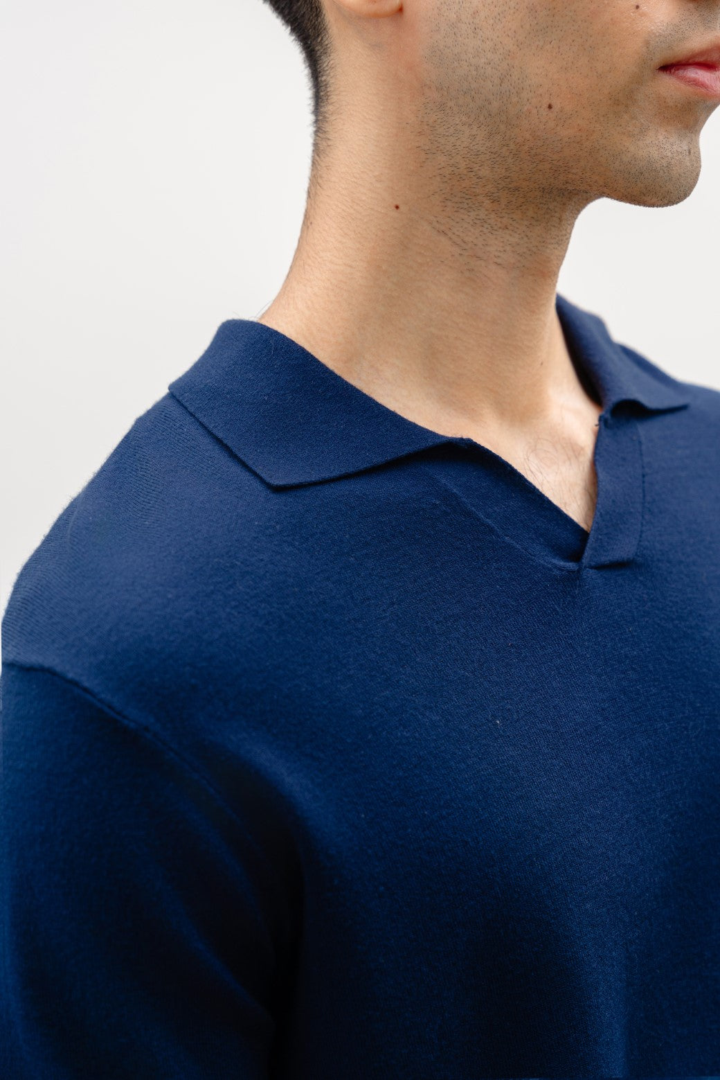 NAVY TEXTURED POLO