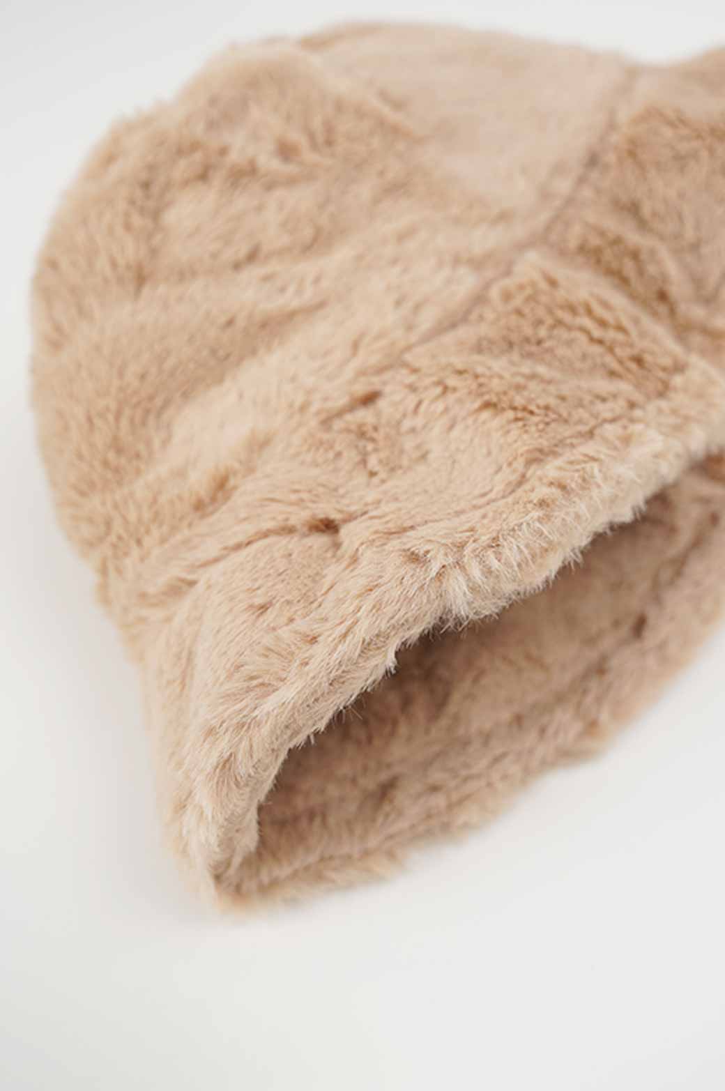 KHAKI FUR BUCKET HAT