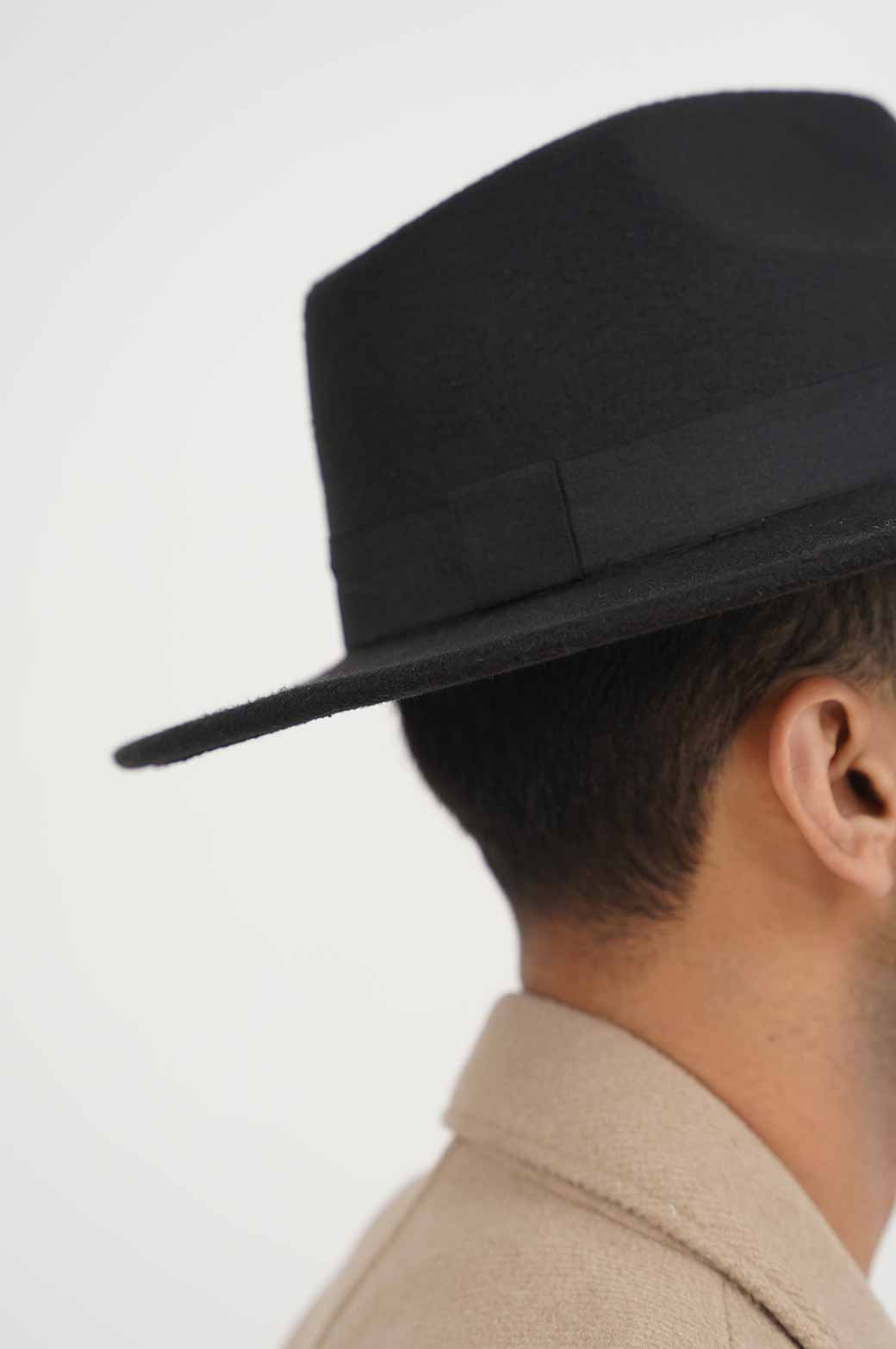 BLACK BOAT RIDE FEDORA HAT