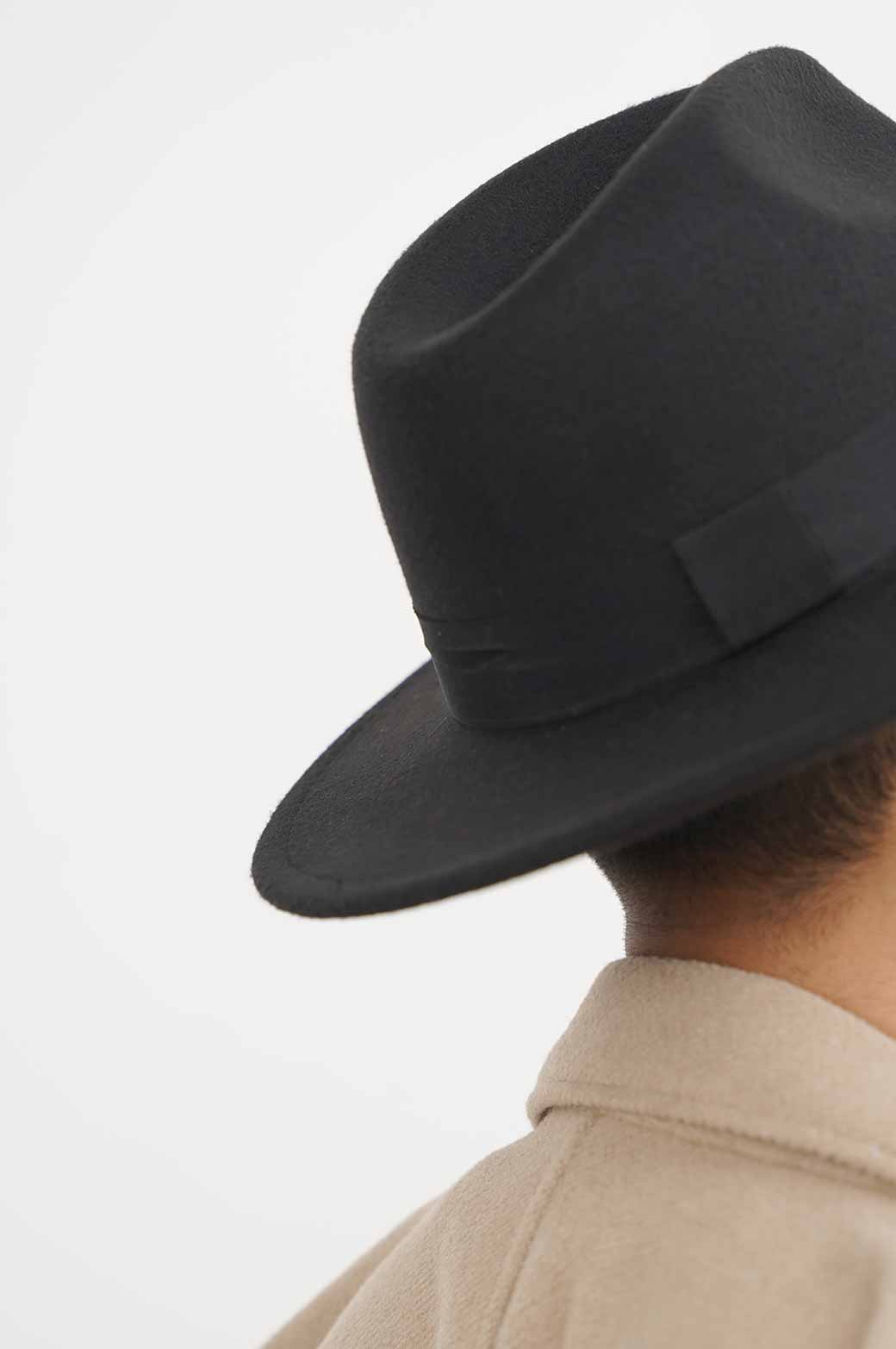 BLACK BOAT RIDE FEDORA HAT