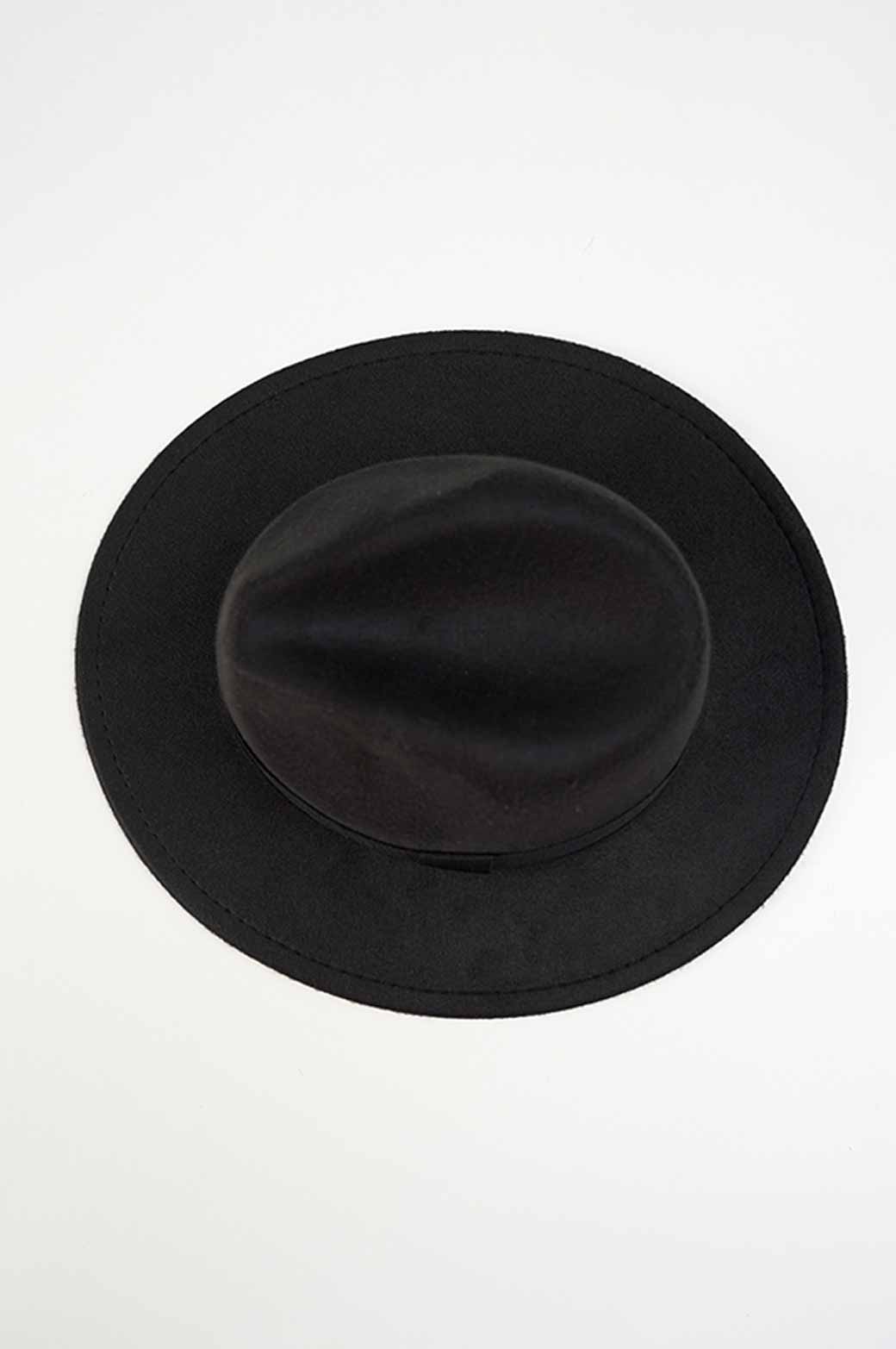 BLACK BOAT RIDE FEDORA HAT