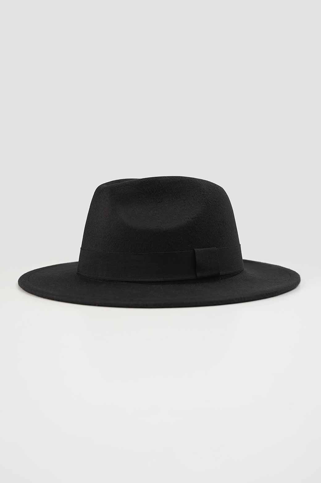 BLACK BOAT RIDE FEDORA HAT