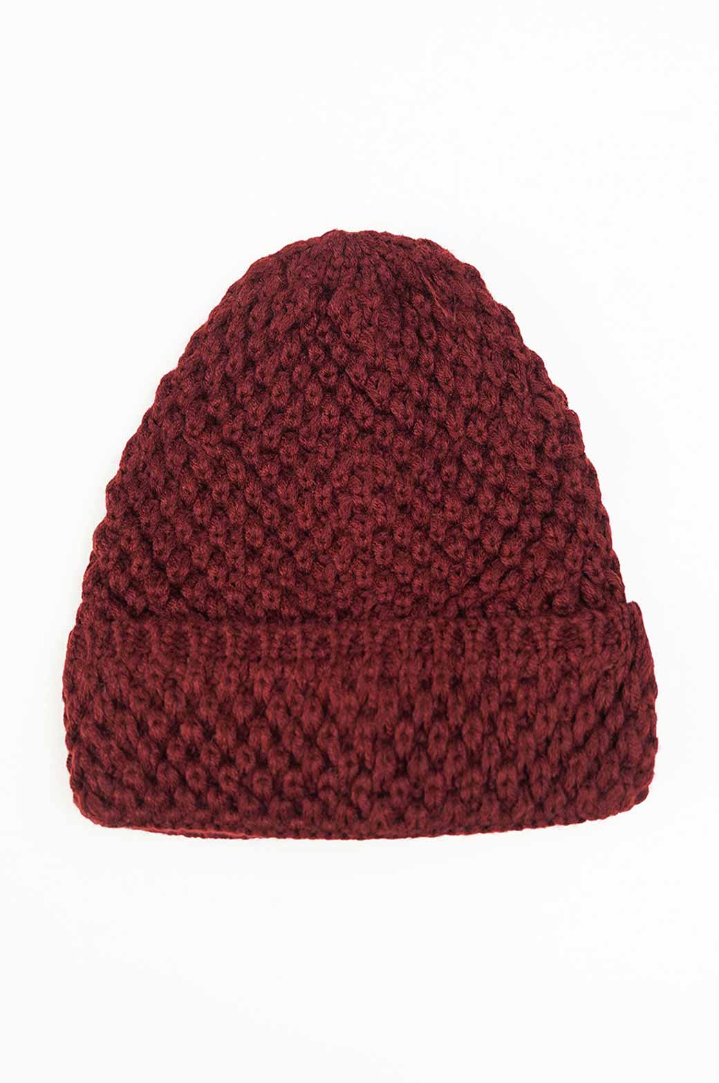 MAROON REGULAR KNITTED BEANIE