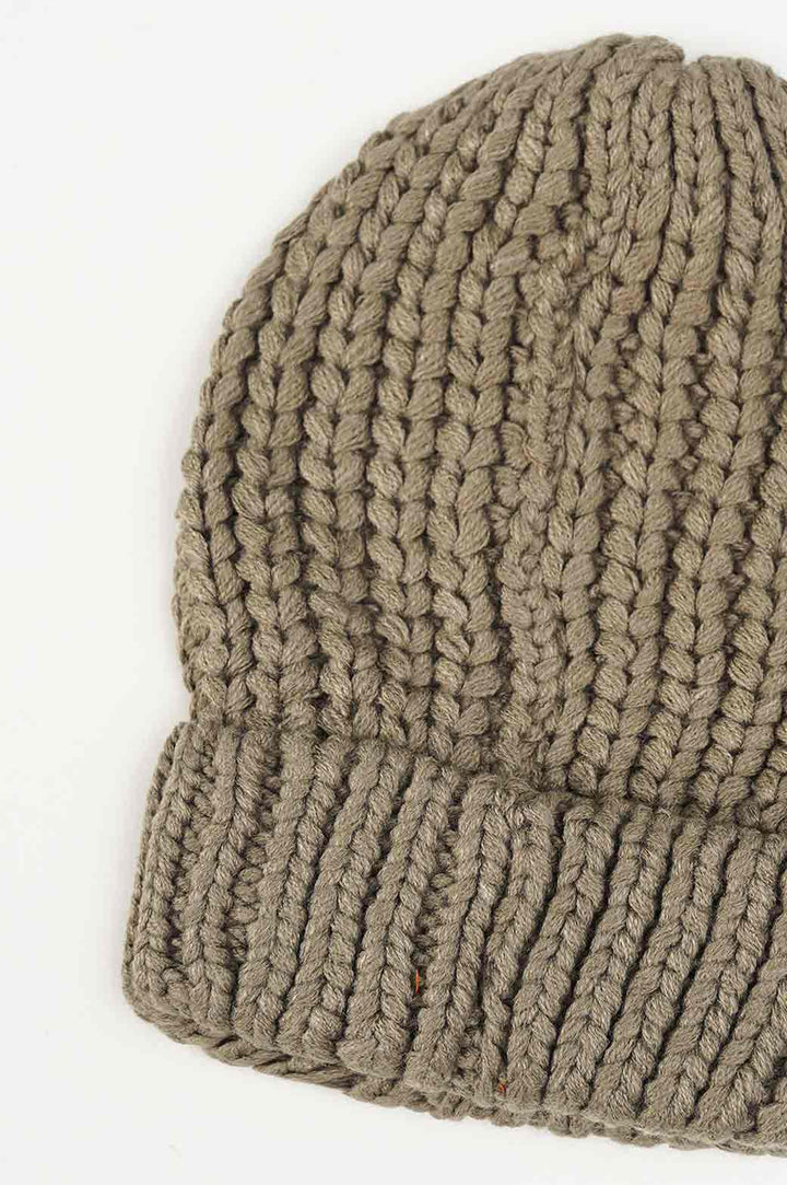 OLIVE KNITTED BEANI
