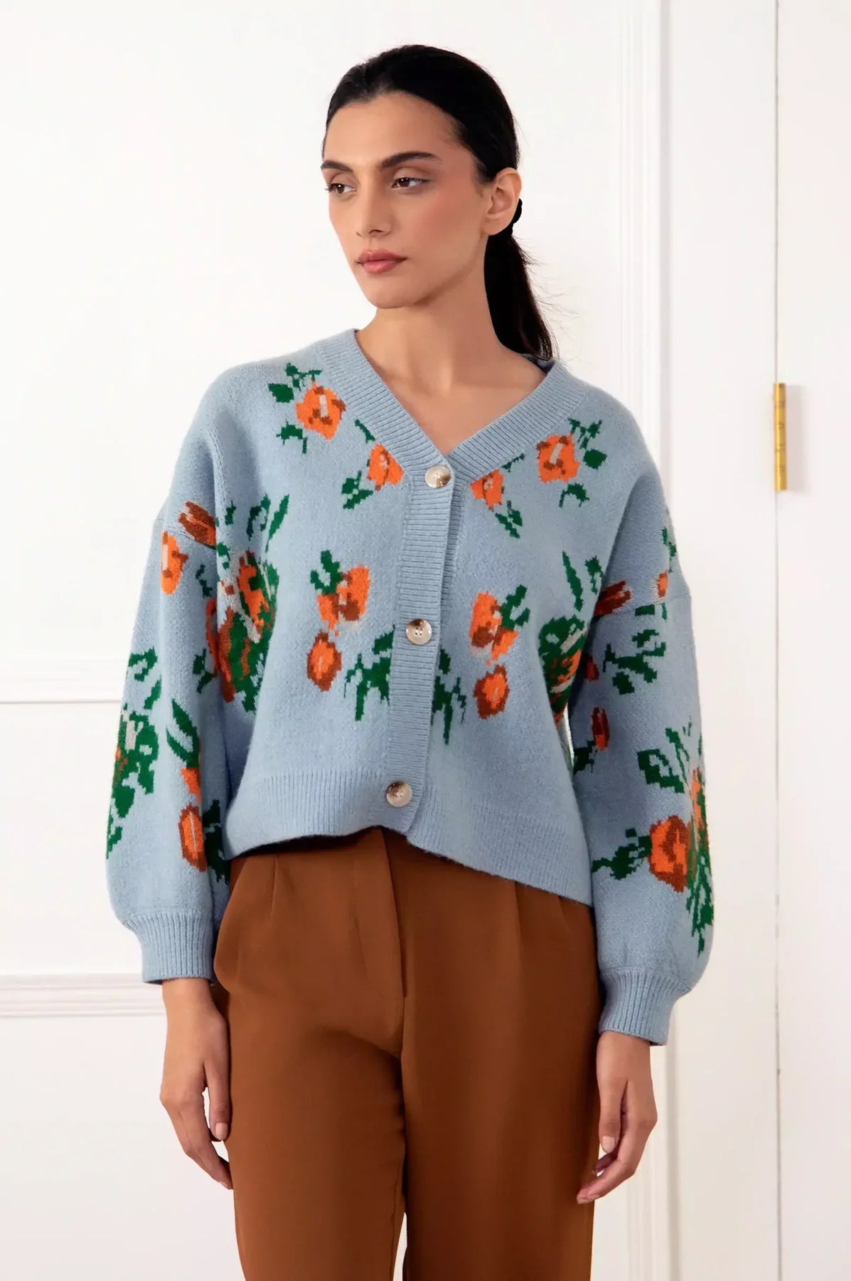 BLUE CALLA CARDIGAN