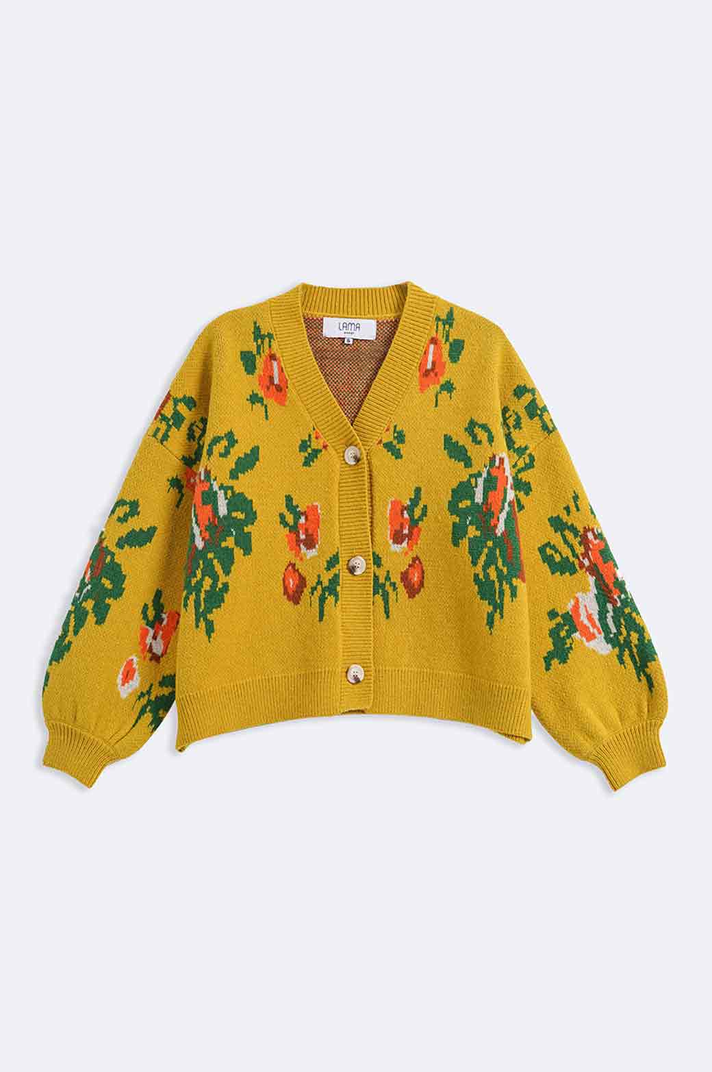 GREEN CALLA CARDIGAN