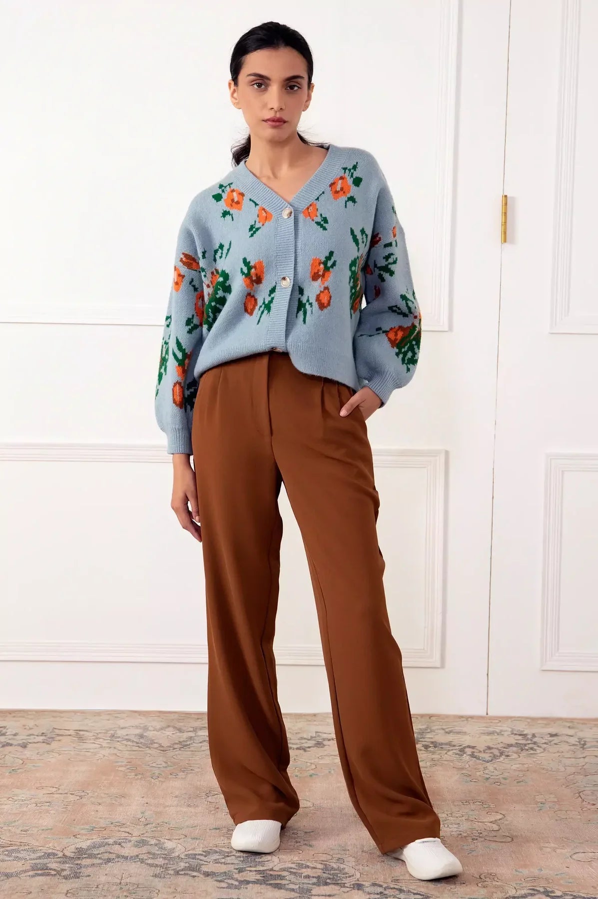 BLUE CALLA CARDIGAN