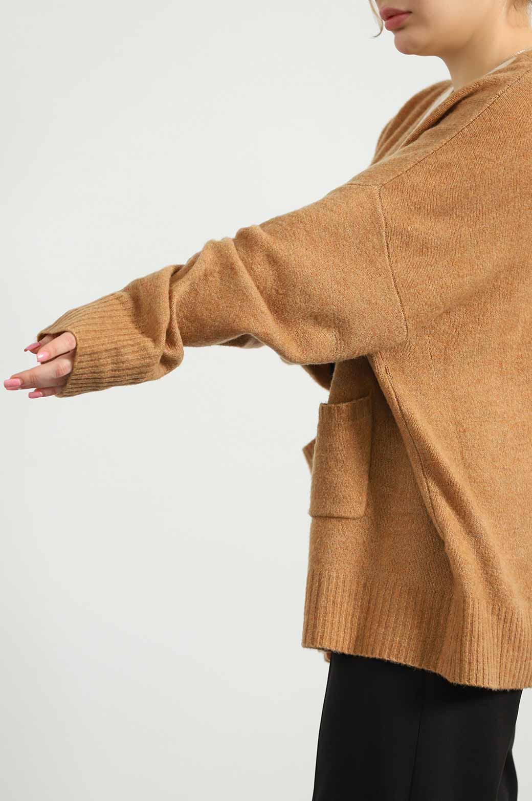 BEIGE BOY FRIEND CARDIGAN
