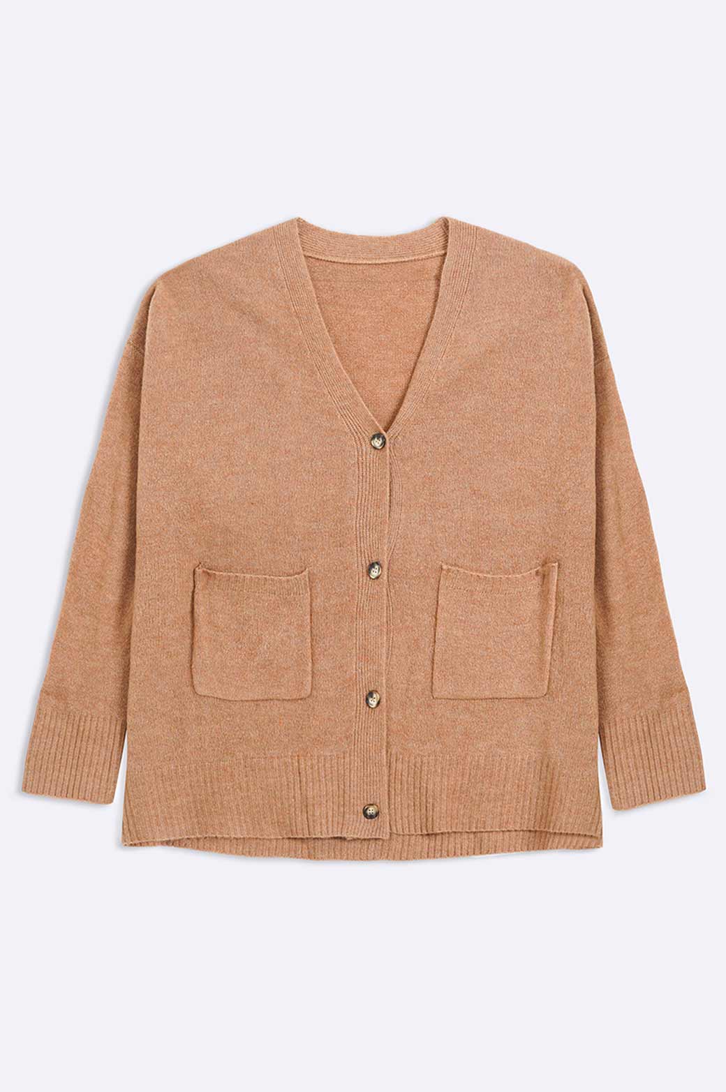 BEIGE BOY FRIEND CARDIGAN