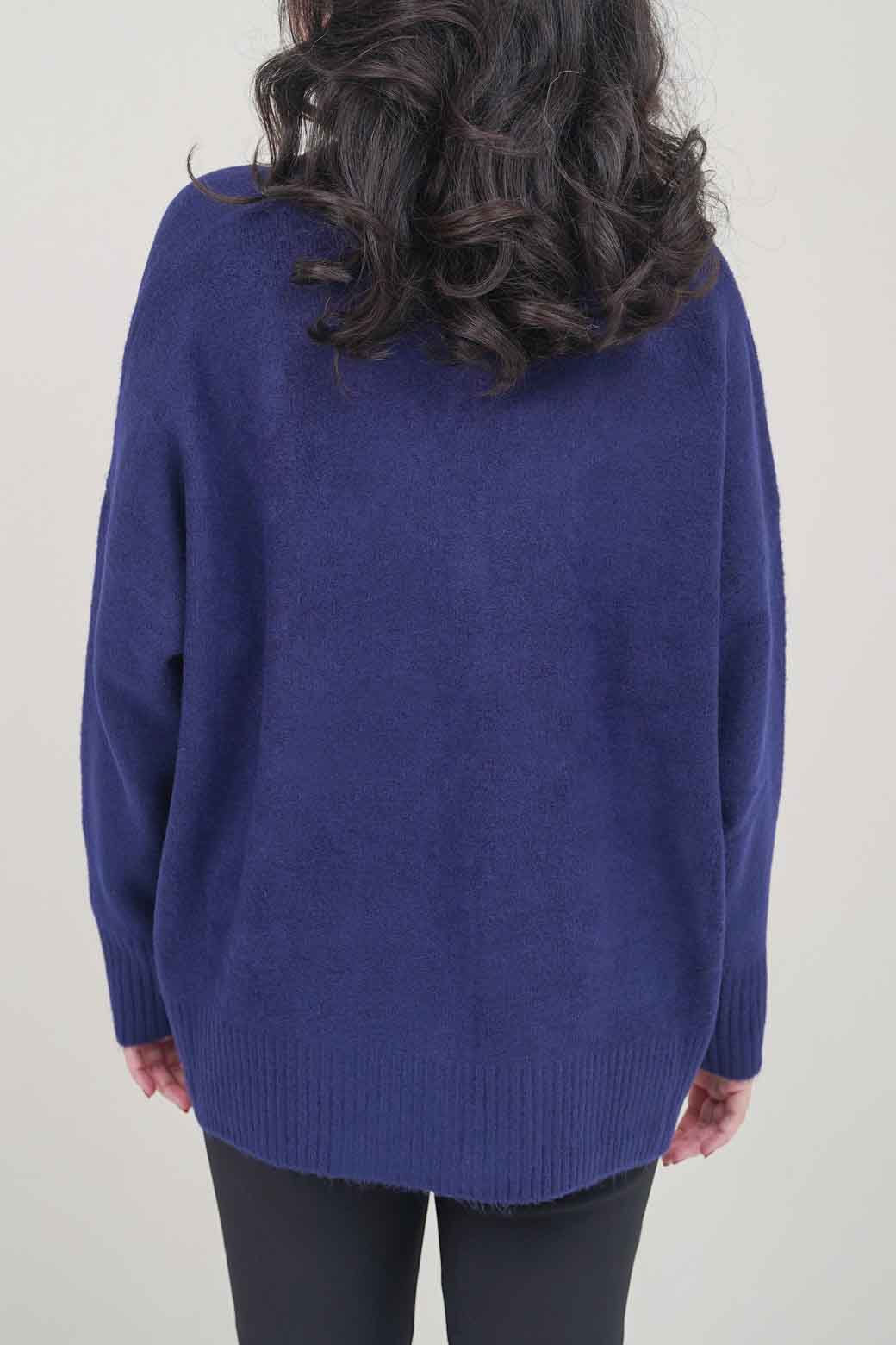 NAVY BOYFRIEND CARDIGAN