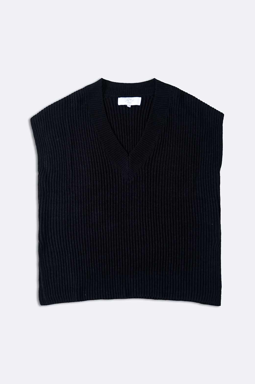 BLACK SWEATER VEST