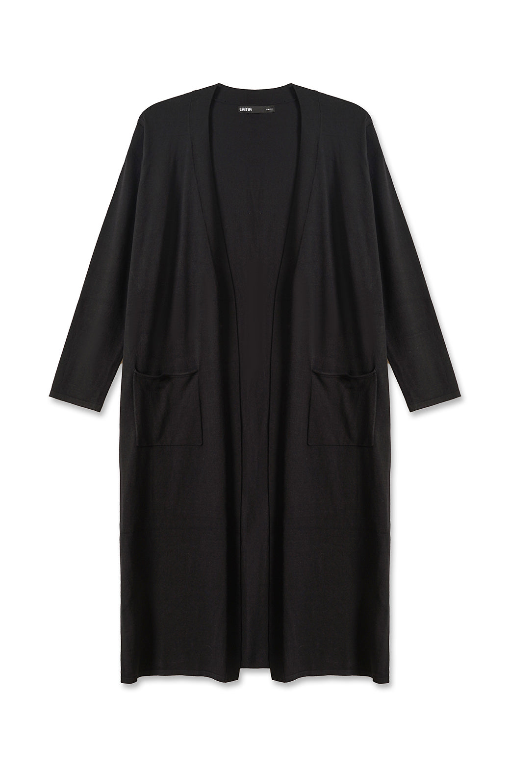 BLACK FINE KNIT CARDIGAN
