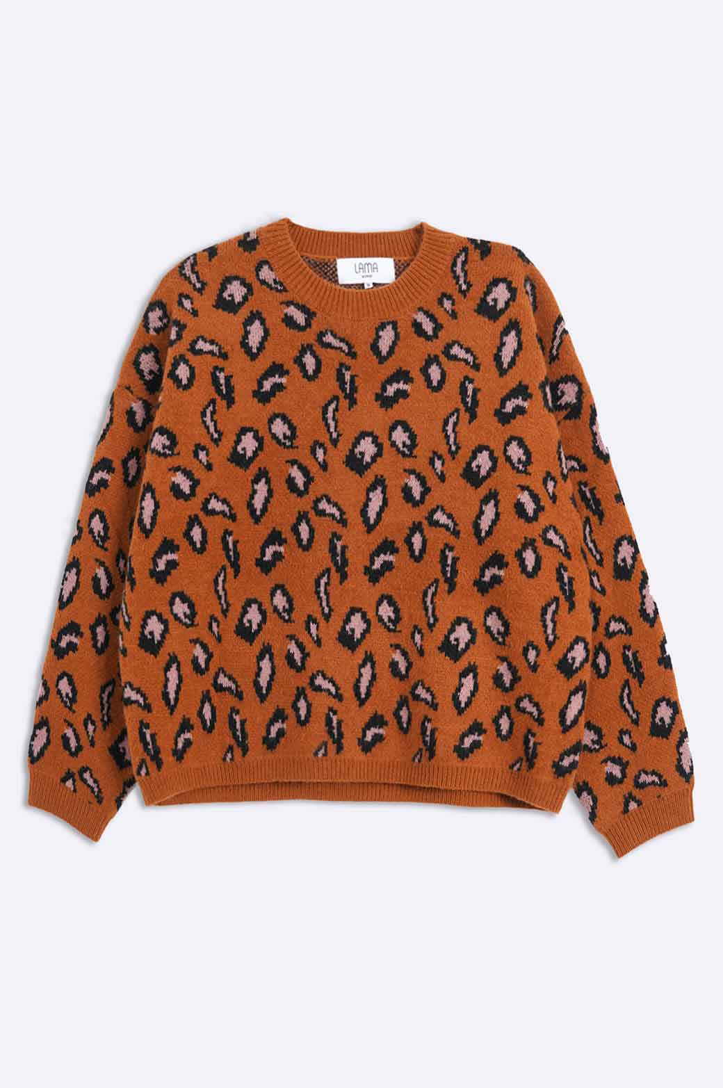 TAN JUNGLE JACQUARD JUMPER