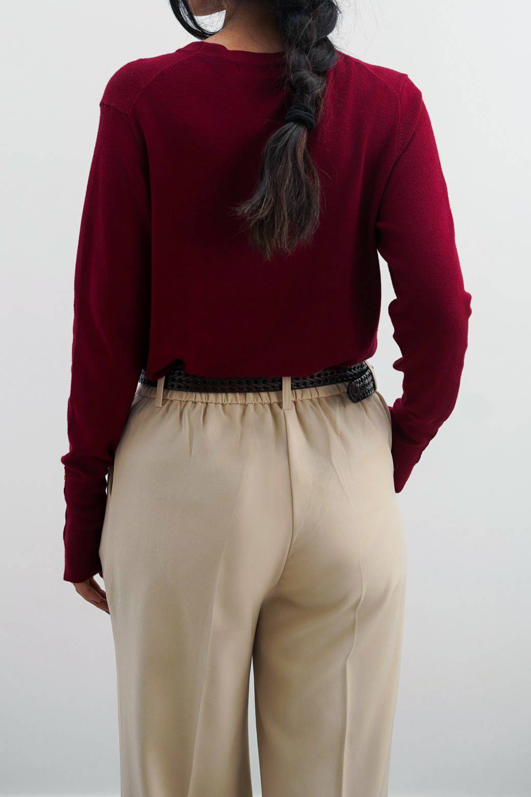 JUMPER WITH SLEEVE BUTTONS