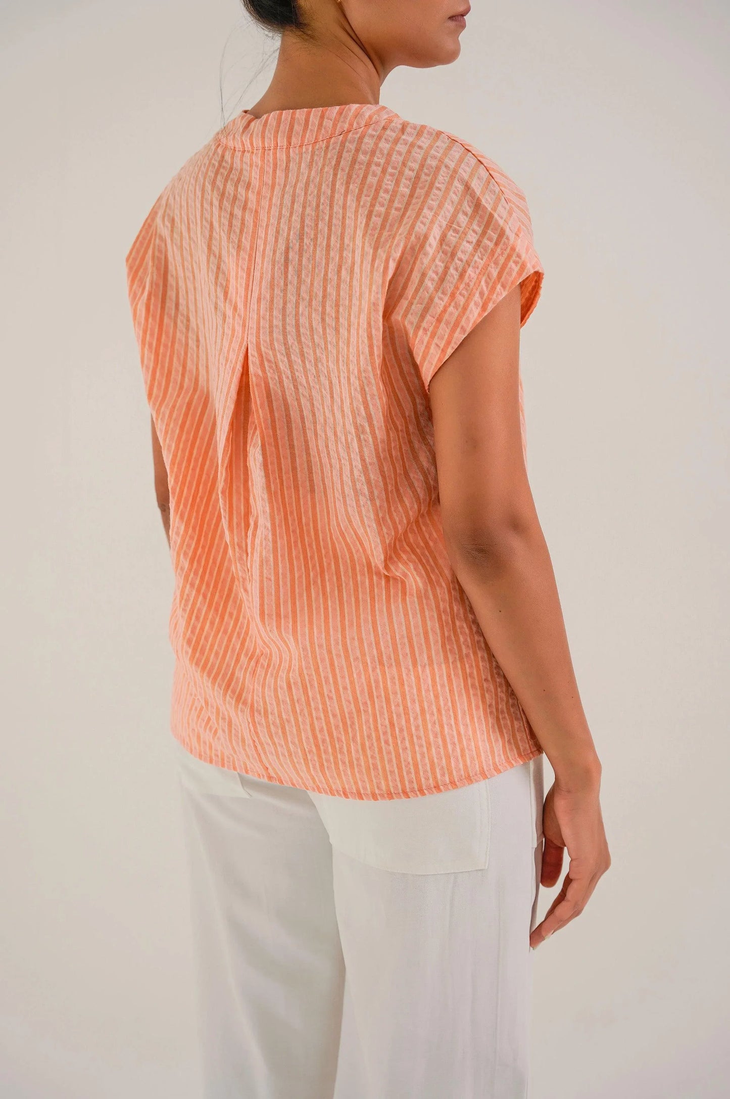 COTTON SANDRO TOP - BLOUSES