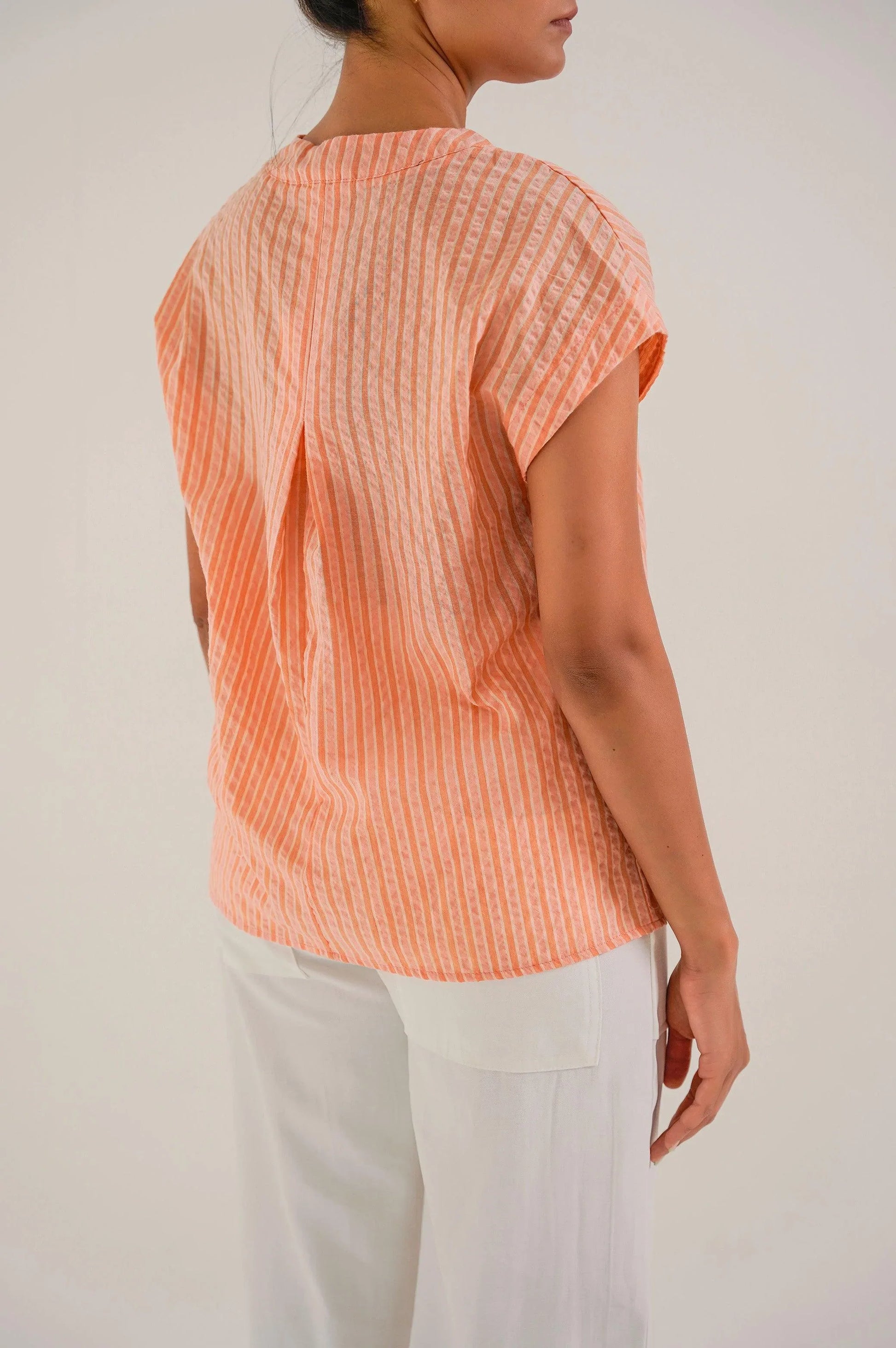 COTTON SANDRO TOP - BLOUSES