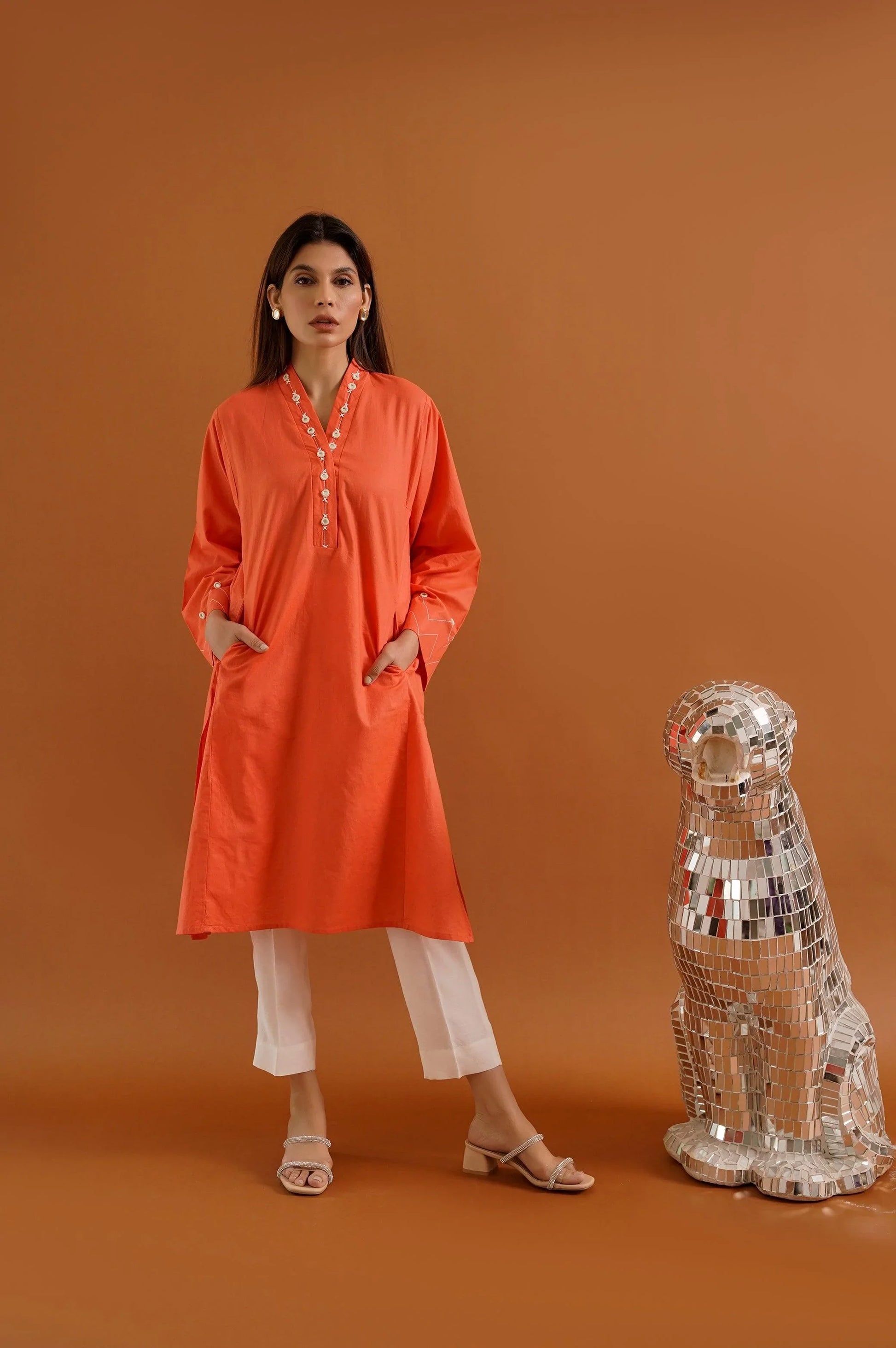 DILARA SHEESHA KURTI - WOMAN TOPS