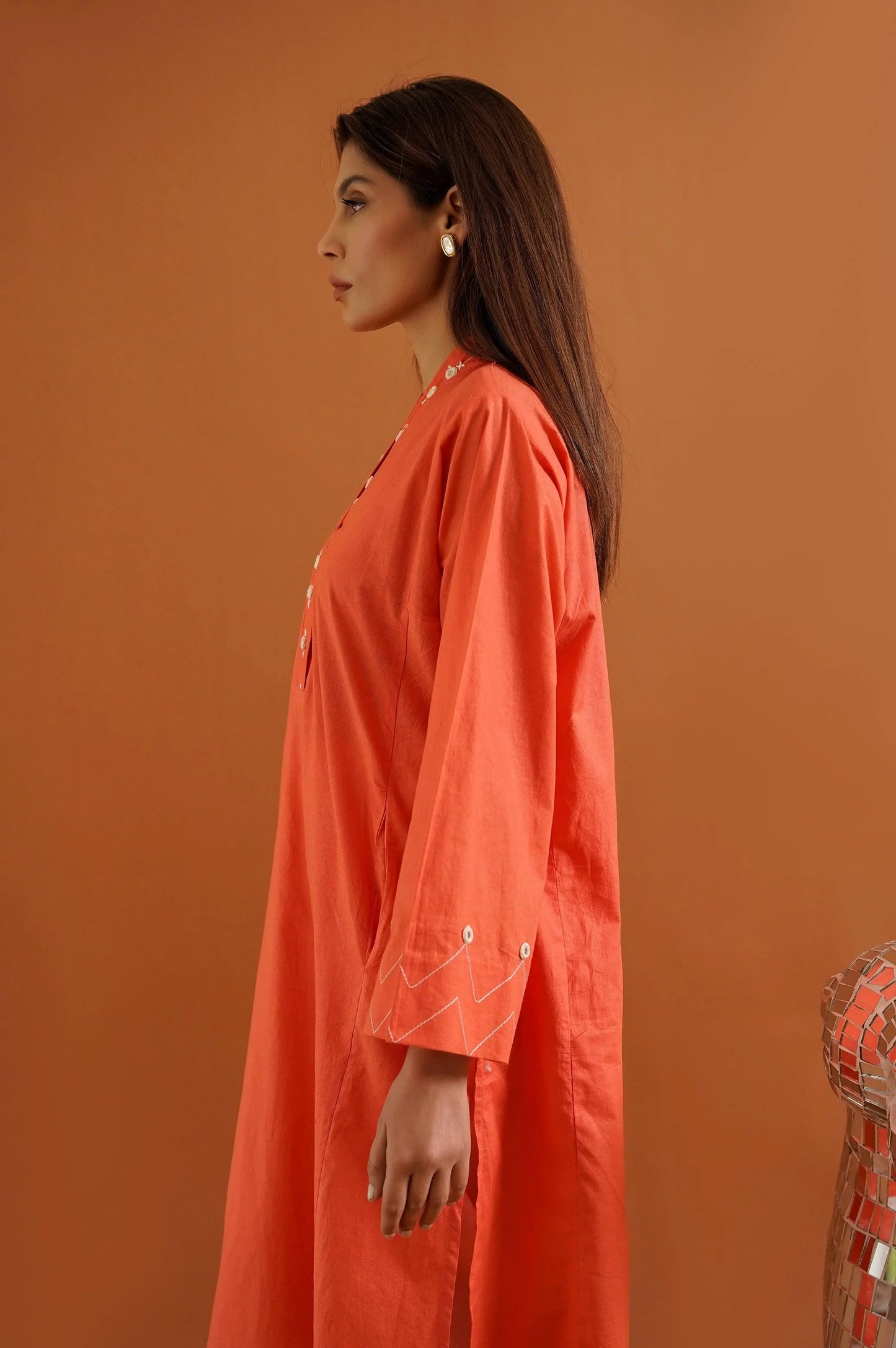 DILARA SHEESHA KURTI - WOMAN TOPS